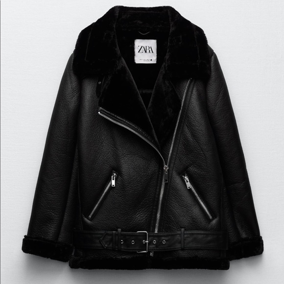 ZARA FAUX FUR DOUBLE FACED JACKET - Picture 1 of 3